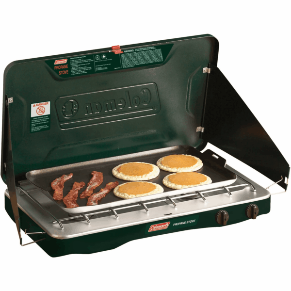 Matchlight 2-Burner Propane Stove, 10,000 BTU, Black