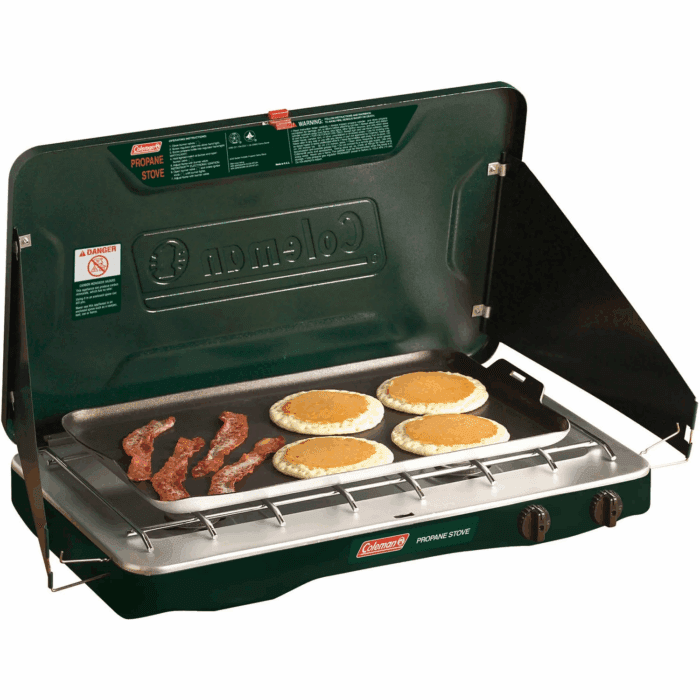 Matchlight 2-Burner Propane Stove, 10,000 BTU, Black
