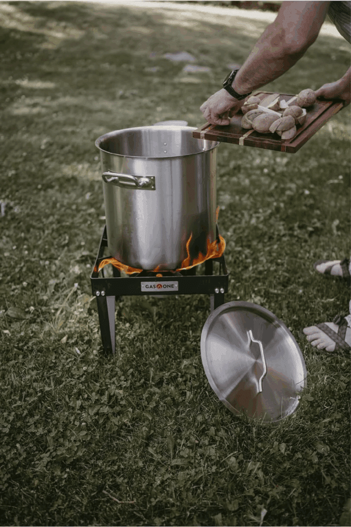 Propane Gas Outdoor Stove with High Pressure Braided Hose - Image 7