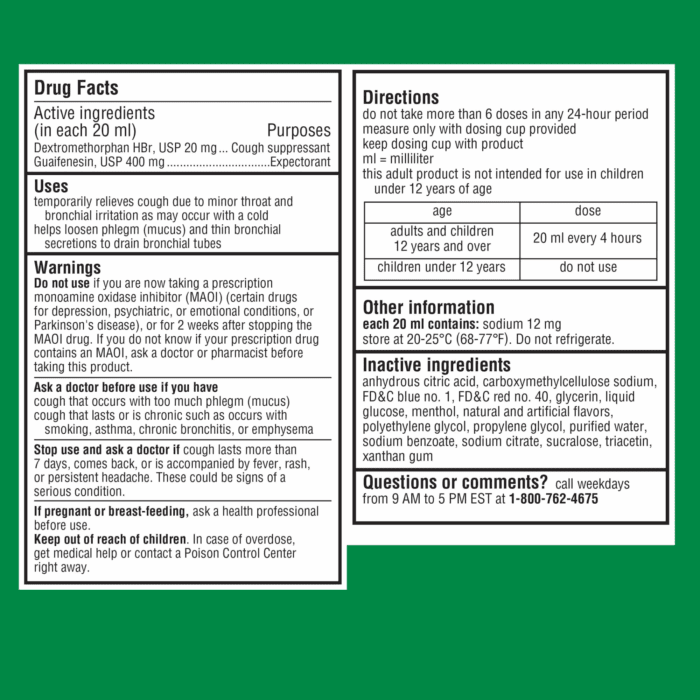 Max Strength Cough Congestion DM and Cold Medicine, 4 Fl Oz - Image 10