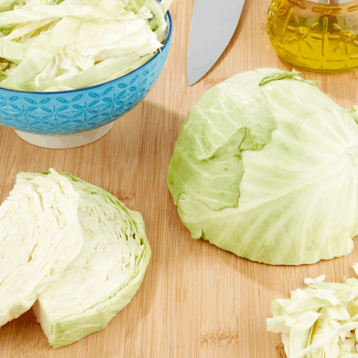 Fresh Green Cabbage, Each - Image 2