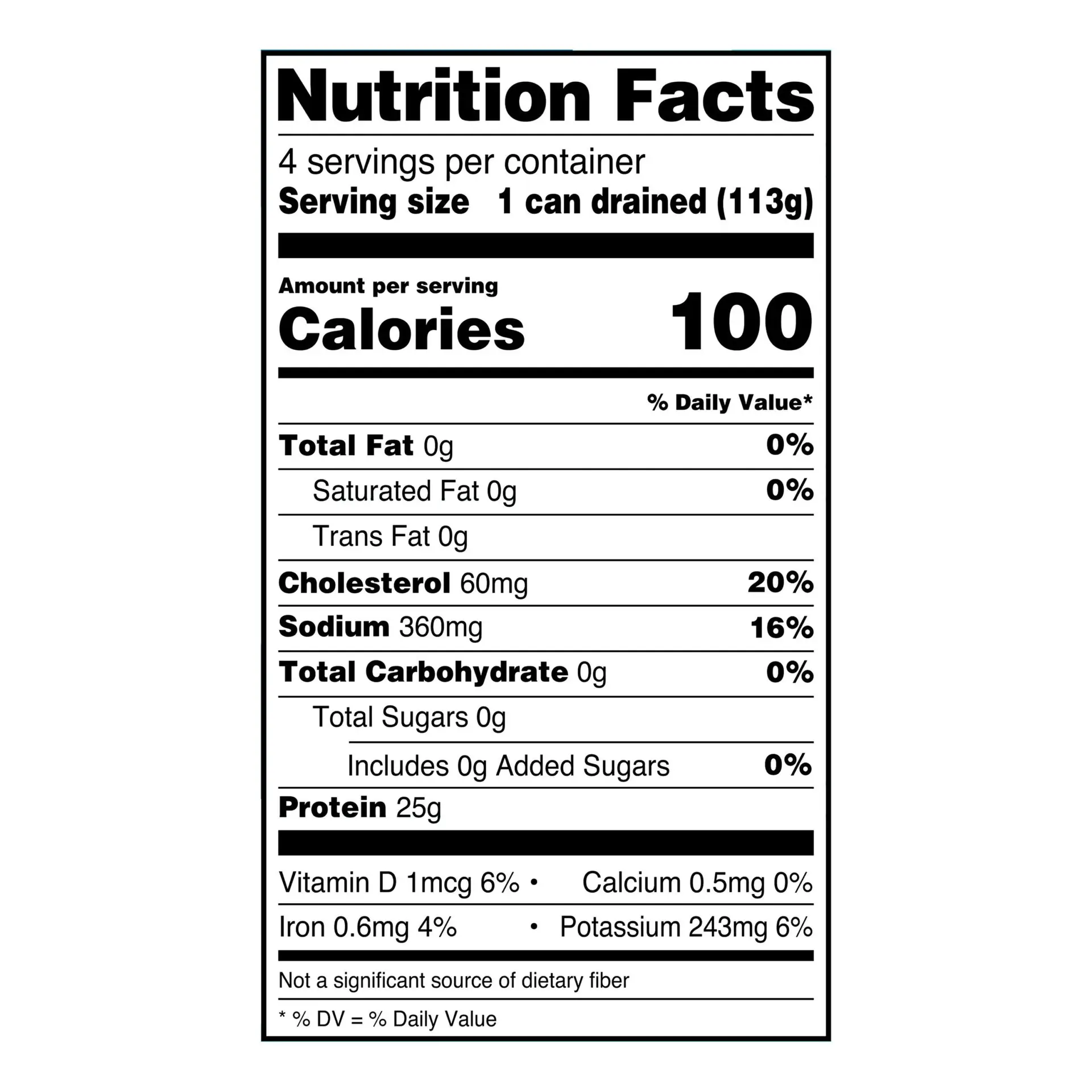 Chunk Light Tuna in Water, 5 Oz, 4 Pack - Image 4