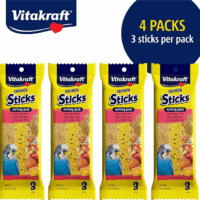 Crunch Sticks Parakeet Treat, Honey, Egg, and Apple, Multi Pack of 12 Sticks - Image 2