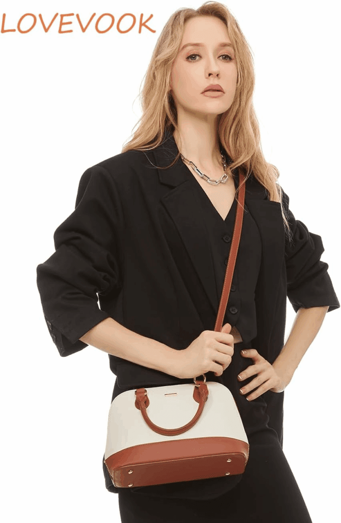 Purse for Women Small Crossbody Bags Classic Double Zip Top Handle Dome Satchel Bag - Image 7