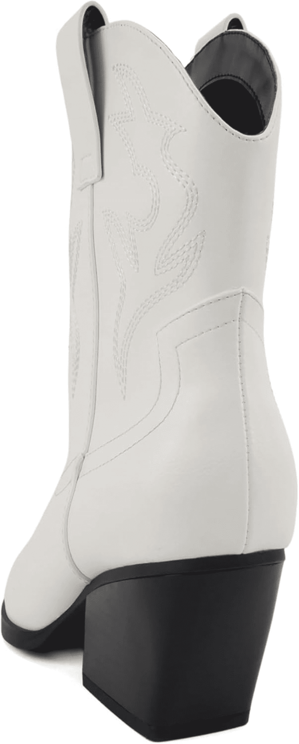 “BLAZING” ~ Women Western Bootie Pointe Toe with Low Heel (Wide Fit Available) - Image 3