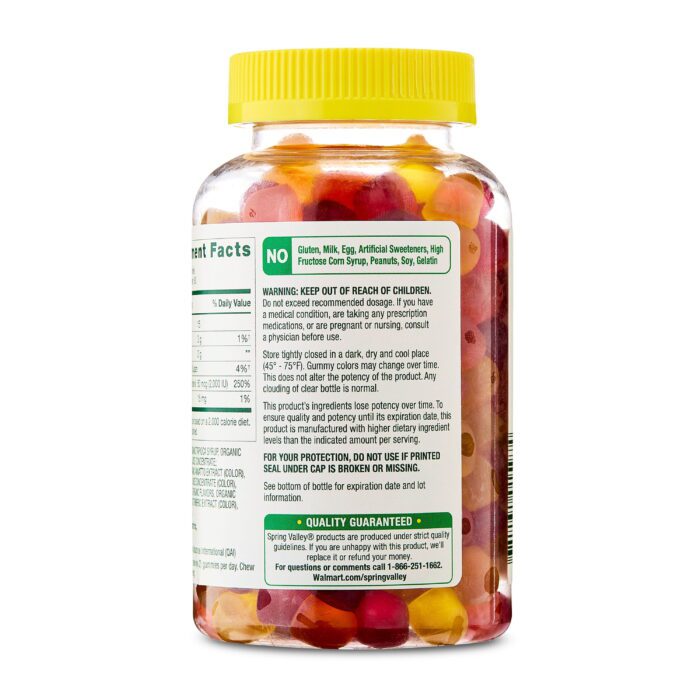 Adult Vitamin D3 Gummies for Bone and Immune Health, 50Mcg, Assorted Fruit, 160 Count - Image 8