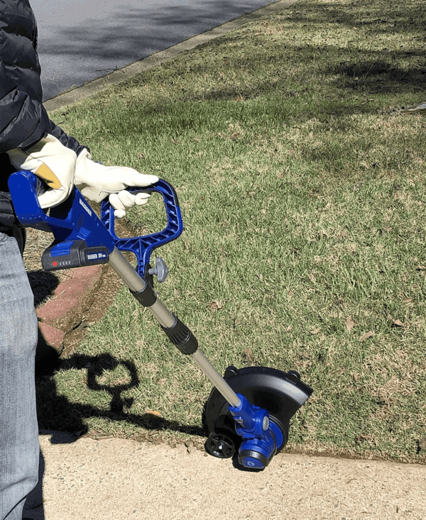 20V Weed Wacker, Leaf Blower, Wheeled Edger Kit Electric with 2 * 2Ah Battery & Charger, String Trimmer, Lightweight, Adjustable Telescopic Shaft, Fast-Charging - Image 8