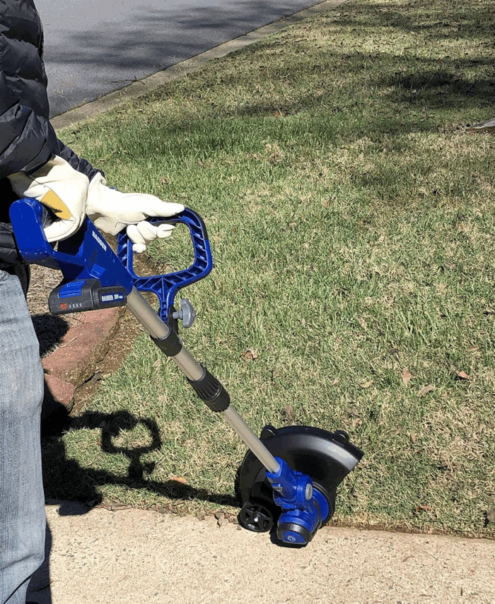 20V Weed Wacker, Leaf Blower, Wheeled Edger Kit Electric with 2 * 2Ah Battery & Charger, String Trimmer, Lightweight, Adjustable Telescopic Shaft, Fast-Charging - Image 8