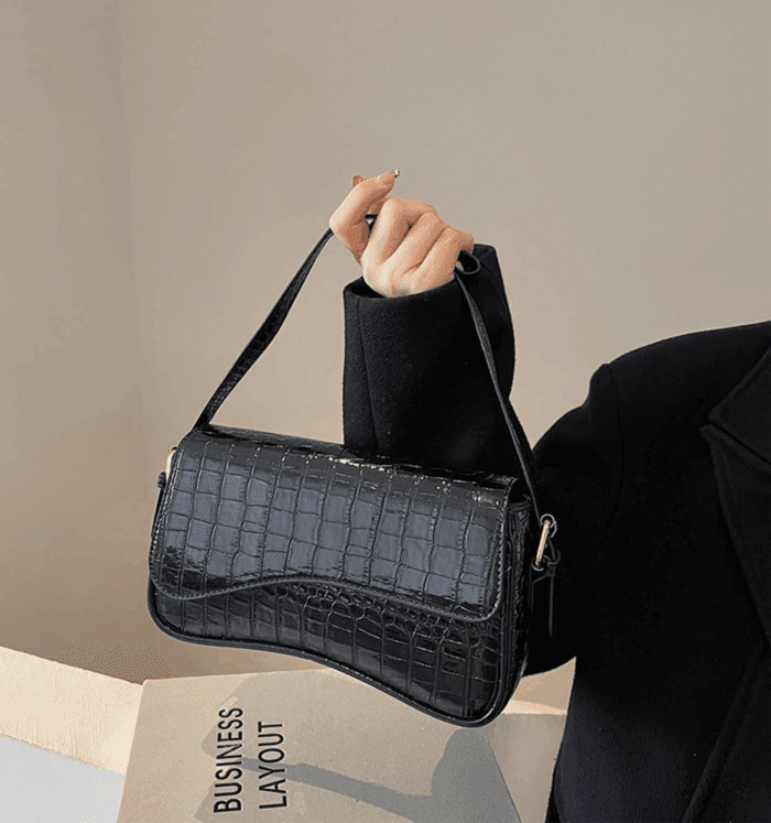 Shoulder Bag for Women Y2K Trendy Purse Vegan Leather Hobo Handbags Clutch Saddle Bag with 2 Removable Strap - Image 2