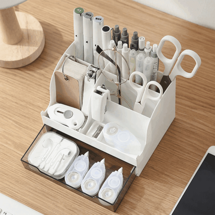 Makeup Organizer with Drawers -Plastic Skincare and Cosmetic Storage for Vanity Countertop,Dresser Top Organizer for Lotions,Beauty Products,Cologne Perfume-Bathroom Countertop Organization - Image 11