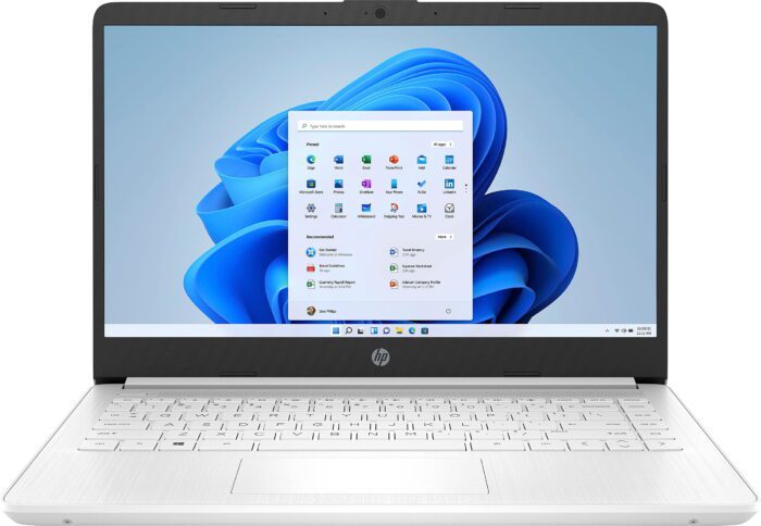 14” HD Laptop, Intel Celeron N4120, 4GB RAM, 64GB Emmc, Windows 11 Home in S Mode, Snowflake White - Image 2