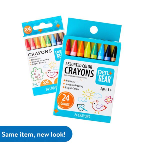 Crayons, Assorted Colors, 24 Count - Image 2