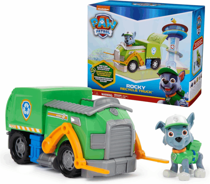 , Rocky’S Recycle Truck, Toy Truck with Collectible Action Figure, Sustainably Minded Kids Toys for Boys & Girls Ages 3 and Up