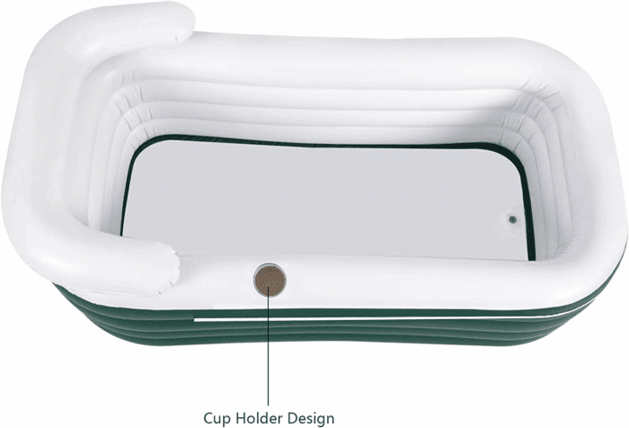 For Adult Spa Inflatable Adult Bath Tub, Foldable Portable Inflatable Soaking Bathtub with Electric Air Pump Blow up Bathtub - Image 3