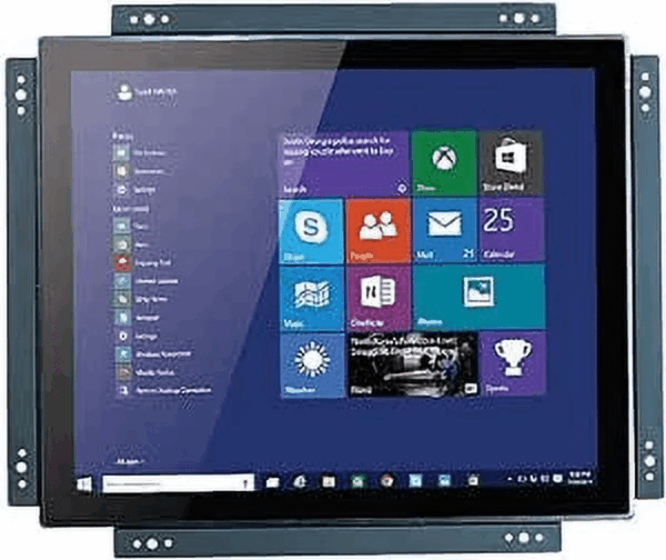 17 Inch Open Frame Design Touch Screen Monitor Display with VESA & Rear Mounting Bracket for Kiosk Industrial Automation POS Retail Self-Service