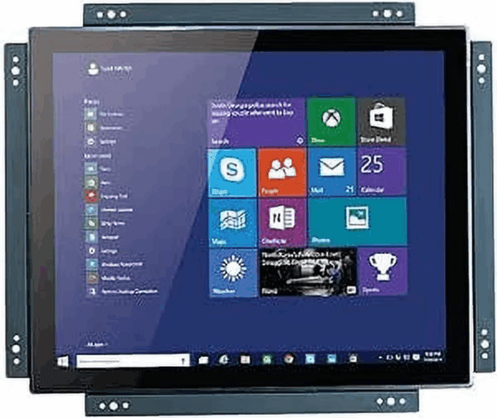 17 Inch Open Frame Design Touch Screen Monitor Display with VESA & Rear Mounting Bracket for Kiosk Industrial Automation POS Retail Self-Service