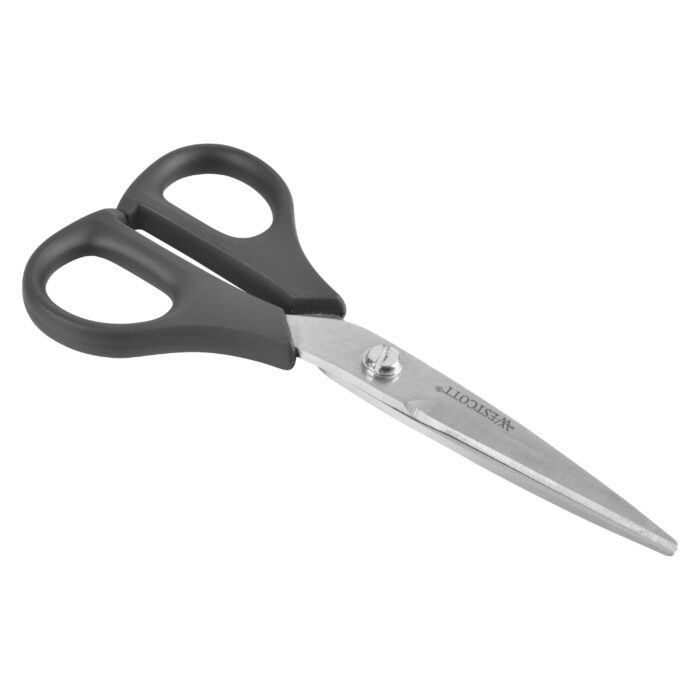 Multipurpose Scissors, All Purpose Plus+, 5", Stainless Steel, Straight, Black, for Office, 1-Count - Image 2