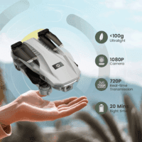 HS130 Drone with 1080P HD Camera for Adults and Kids, Altitude Hold, 2 Batteries, Gray - Image 6