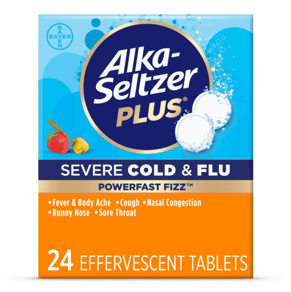 Powerfast Fizz Severe Cold & Flu Medicine, Citrus Effervescent Tablets, 24 Count - Image 9
