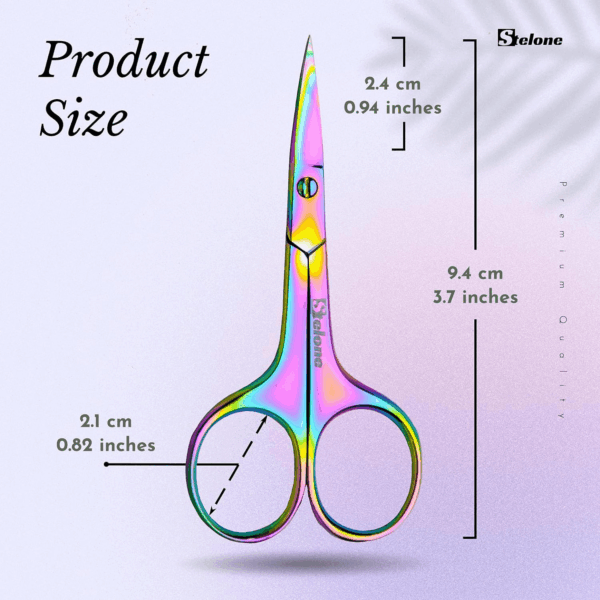 Professional Grooming Scissors Eyebrow Scissors Small Curved Stainless Steel Manicure & Beauty Scissor for Women - Image 4