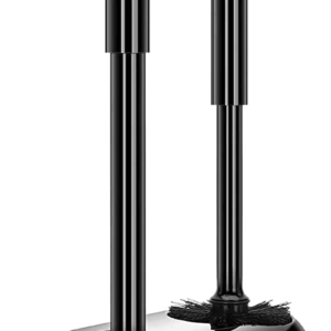 Toilet Brush and Plunger Set, Toilet Plungers for Bathroom Heavy Duty Toilet Bowl Brush and Holder Hidden Toilet Plunger and Brush Set for Deeply Cleaning - Black