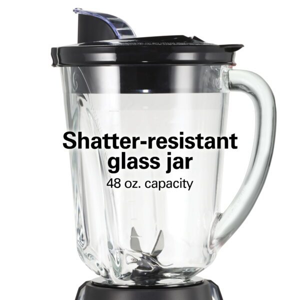 Wave Action Quiet Blender, 48 Oz. Glass Jar, 12 Blending Functions, Black, 53530F - Image 11