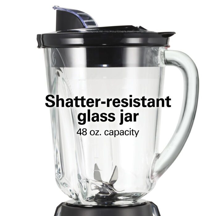 Wave Action Quiet Blender, 48 Oz. Glass Jar, 12 Blending Functions, Black, 53530F - Image 11