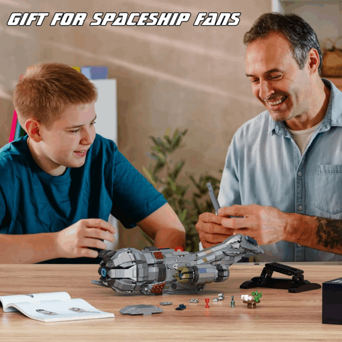 Firefly Spaceship Building Blocks Set, Space Wars Ship Model Kit, Compatible with Lego, Collectible Creative Bricks Building Toys for Adults, Aged 18+ (1345 PCS) - Image 6