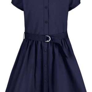 Girls' School Uniform Short Sleeve Shirtdress