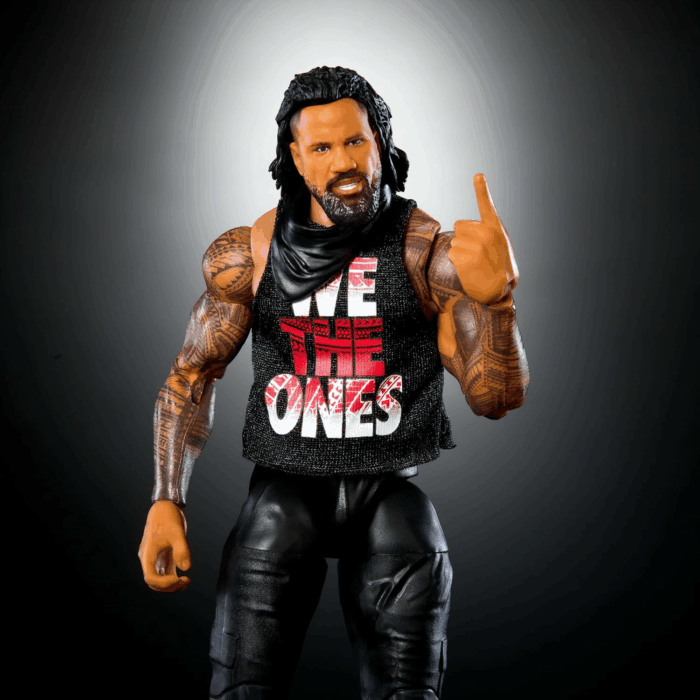 WWE Elite Action Figure & Accessories, Series #114 6-Inch Collectible Jimmy USO with 25 Articulation Points & Swappable Hands - Image 3