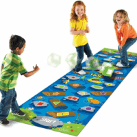 Crocodile Hop Floor Game - Ages 3+ Indoor Games for Toddlers, Gross Motor Skills Toys for Kids, Preschool Learning Activities