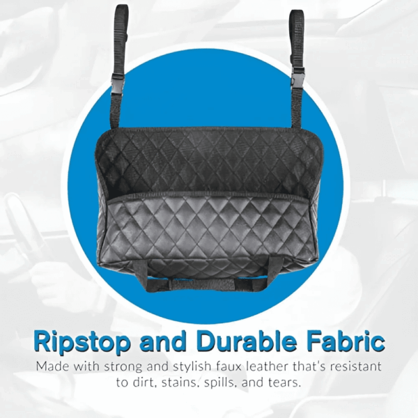 Purse Holder for Cars - Car Purse Handbag Holder between Seats - Auto Storage Accessories for Women Interior - Automotive Consoles and Organizers Net Pocket for Front Seat - Image 7