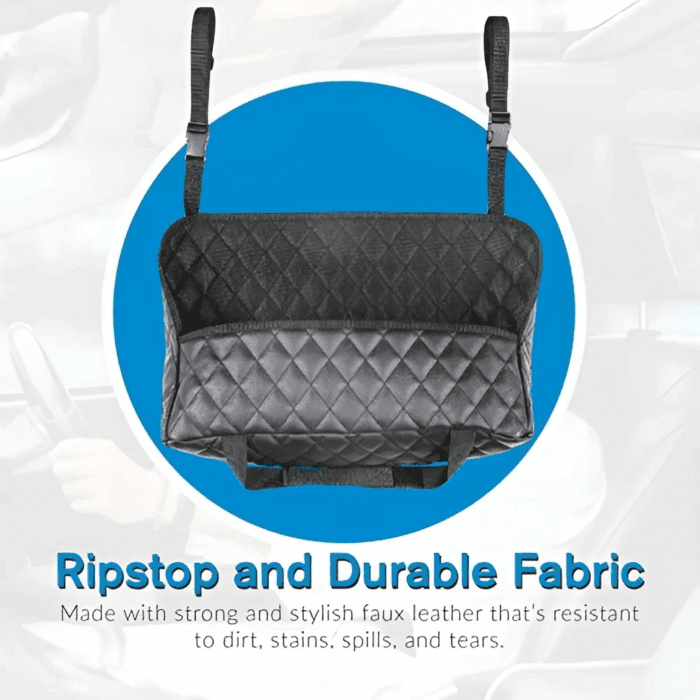 Purse Holder for Cars - Car Purse Handbag Holder between Seats - Auto Storage Accessories for Women Interior - Automotive Consoles and Organizers Net Pocket for Front Seat - Image 7