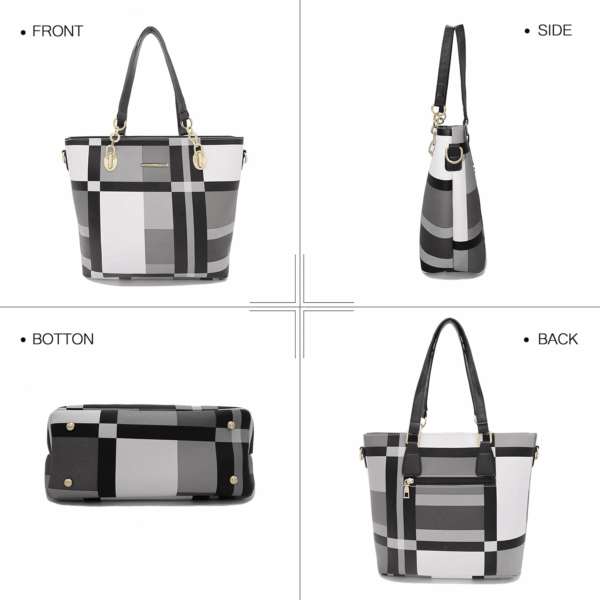 Designer Purses and Handbags for Women Satchel Shoulder Bag Tote Top Handle Bag - Image 4