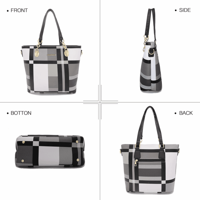 Designer Purses and Handbags for Women Satchel Shoulder Bag Tote Top Handle Bag - Image 4