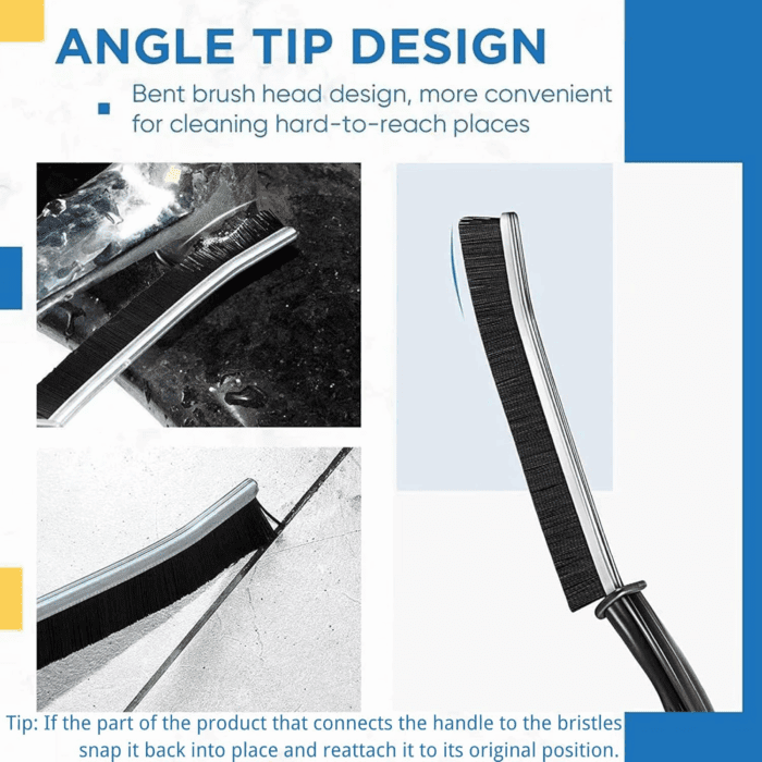 3Pcs Crevice Cleaning Brush Tool, Grout Brush Cleaning Supplies, Home Essentials, Bathroom Cleaning Brush Multifunctional Gap Scrub Hard Bristle Crevice Cleaning Brushes for Household Use - Image 2