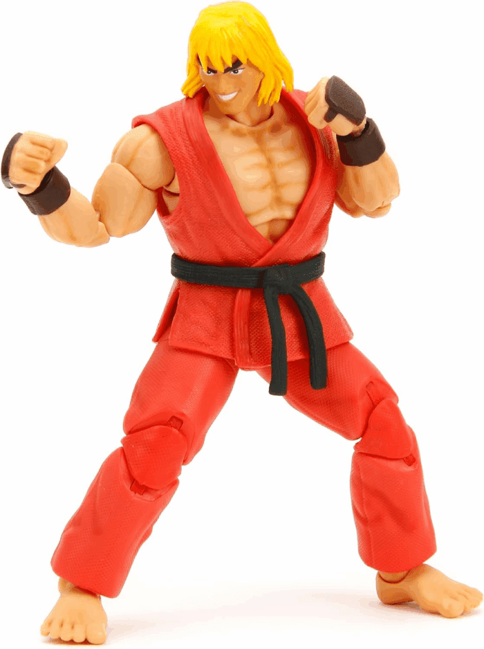 Street Fighter II 6" Ken Figure Action Figure, Toys for Kids and Adults