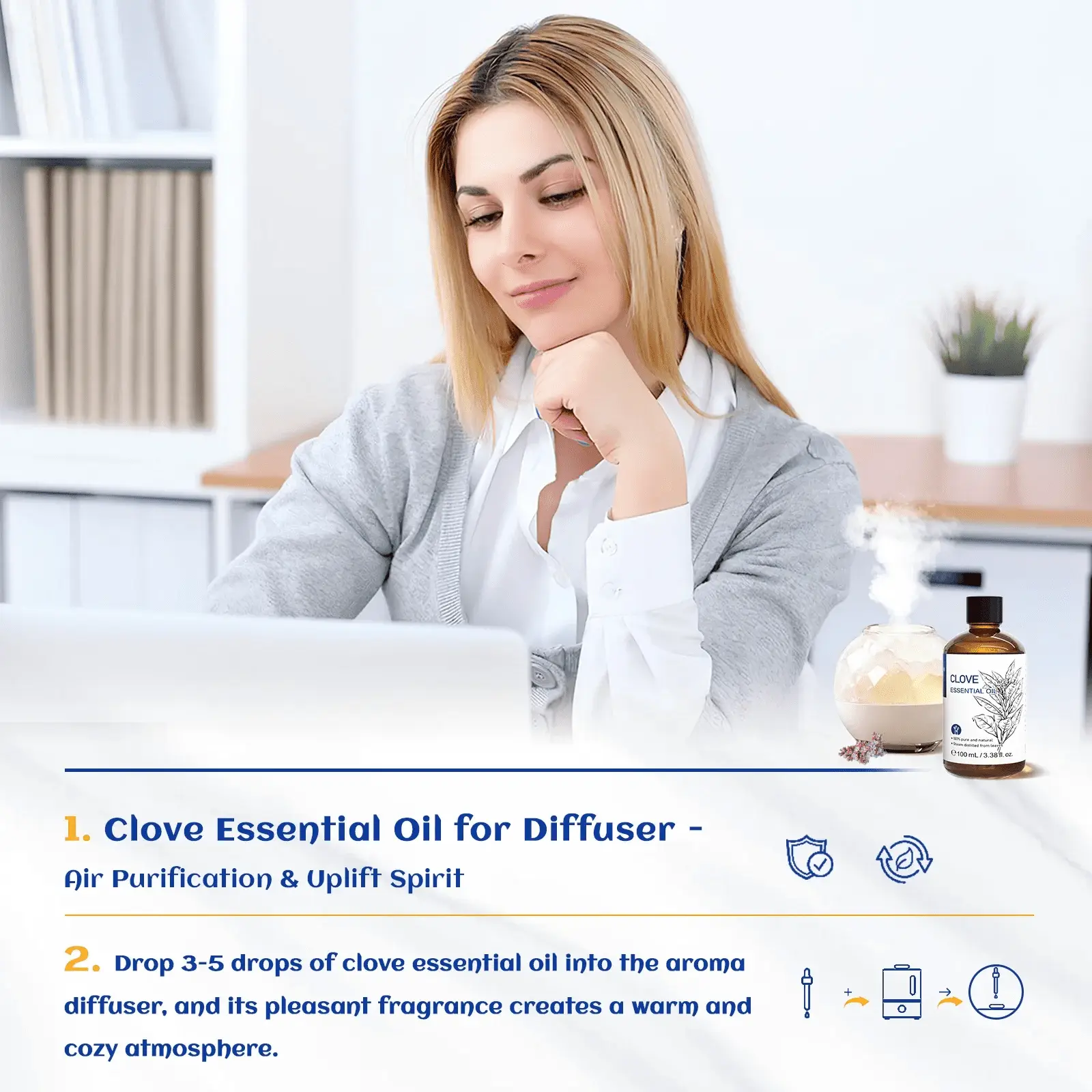 100ML Clove Oil for Teeth and Gums, Tooth Aches, Spray, Aromatherapy, 100% Pure Natural - Image 4