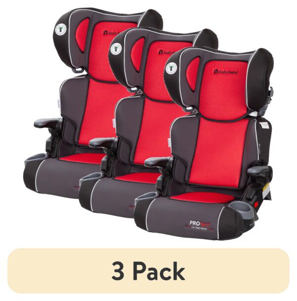 Yumi Folding Booster Car Seat with 2 Cup Holders, Gray - Image 10