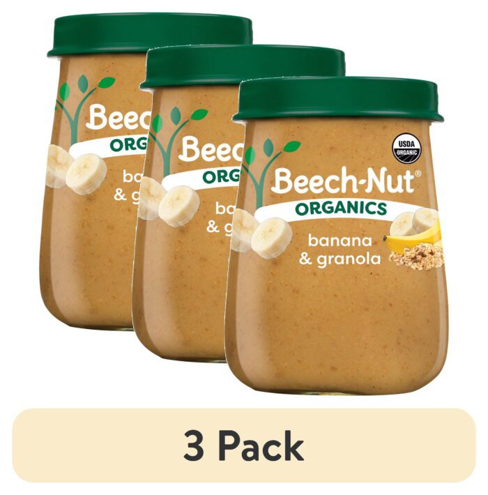 Organics Stage 2 Organic Baby Food, Banana & Granola, 4 Oz Jar - Image 9