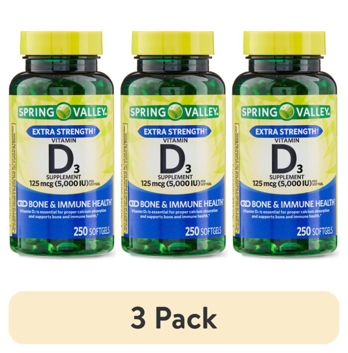 Vitamin D3 Softgels, 125 Mcg per Softgel, 5,000 IU, 250 Count - Image 8