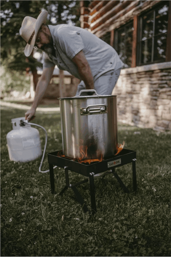 Propane Gas Outdoor Stove with High Pressure Braided Hose - Image 8