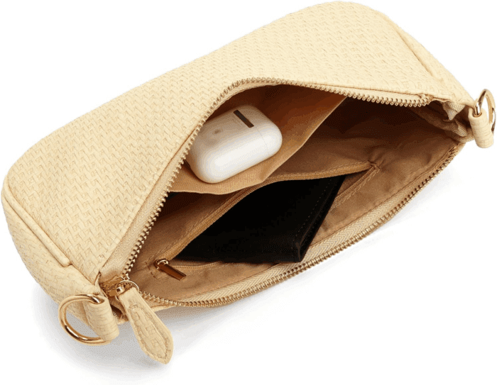 Clutch Tote Handbags with 2 Removable Straps and Zipper Closure Crossbody Bags Shoulder Purse Handbag for Women - Image 3