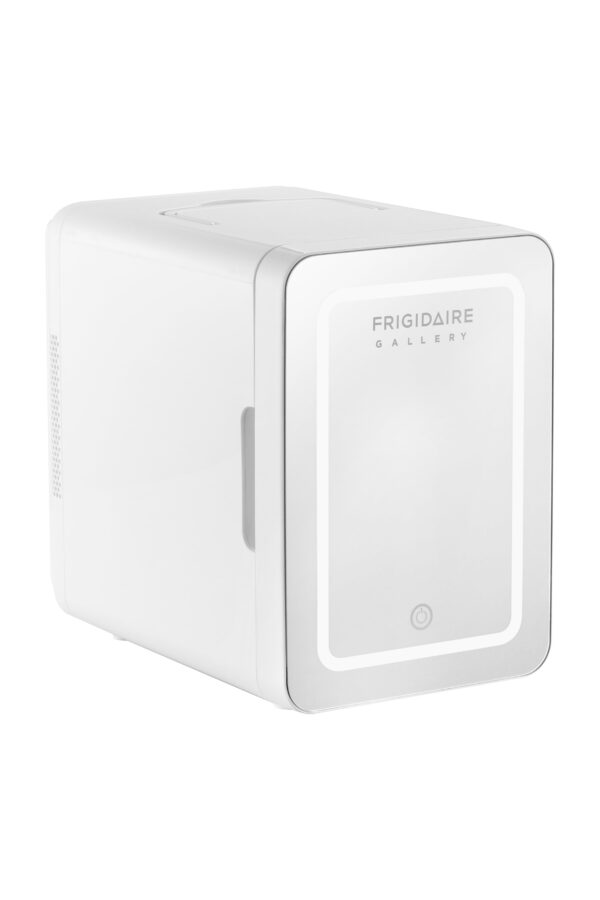 Gallery, 9 Can/6L Mini Cooler/Skincare Fridge, Built-In Mirror and Light, EFMIS209, White - Image 4