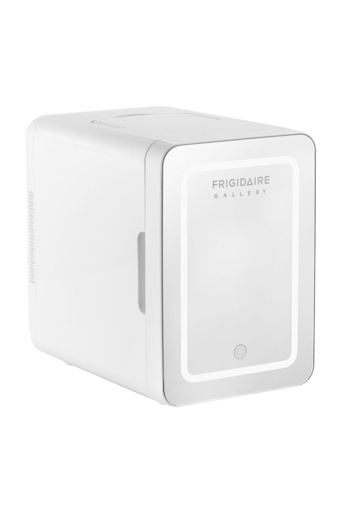 Gallery, 9 Can/6L Mini Cooler/Skincare Fridge, Built-In Mirror and Light, EFMIS209, White - Image 4