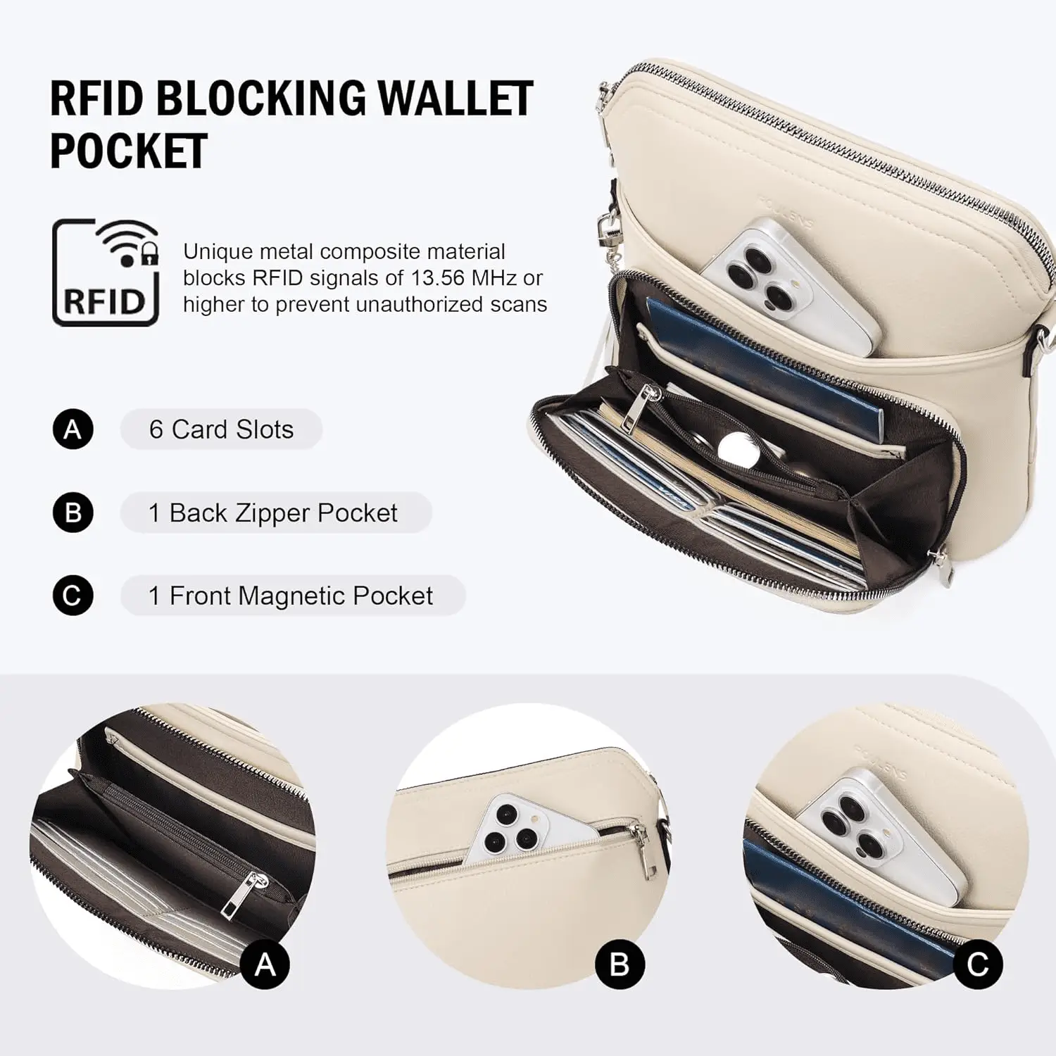 Crossbody Purse for Women,Lightweight Medium Crossbody Bag Soft Leather Women'S Shoulder Handbags with Tassel - Image 3