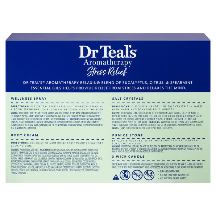 Aromatherapy Stress Relief Starter Pack, Eucalyptus, Citrus and Spearmint, 5 Pieces - Image 4