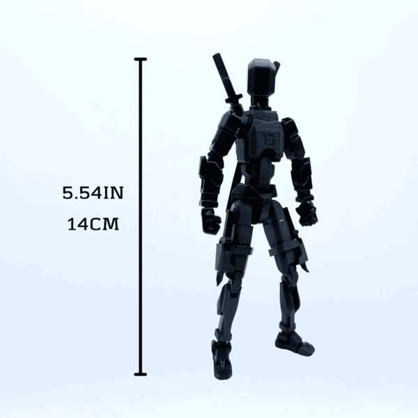 Assembed 3D Printed 5.54'' Stick 13 Action Figure, Multi-Jointed Titan13, Articulated T13 Desktop Decoration,12 in 1 D13 Accessories Best Birthday Festival Gift - Image 3