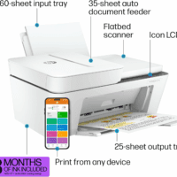 Deskjet 4255E Wireless All-In-One Color Inkjet Printer, Scanner, Copier, Best-For-Home, 3 Months of Instant Ink Included (588S6A) - Image 4