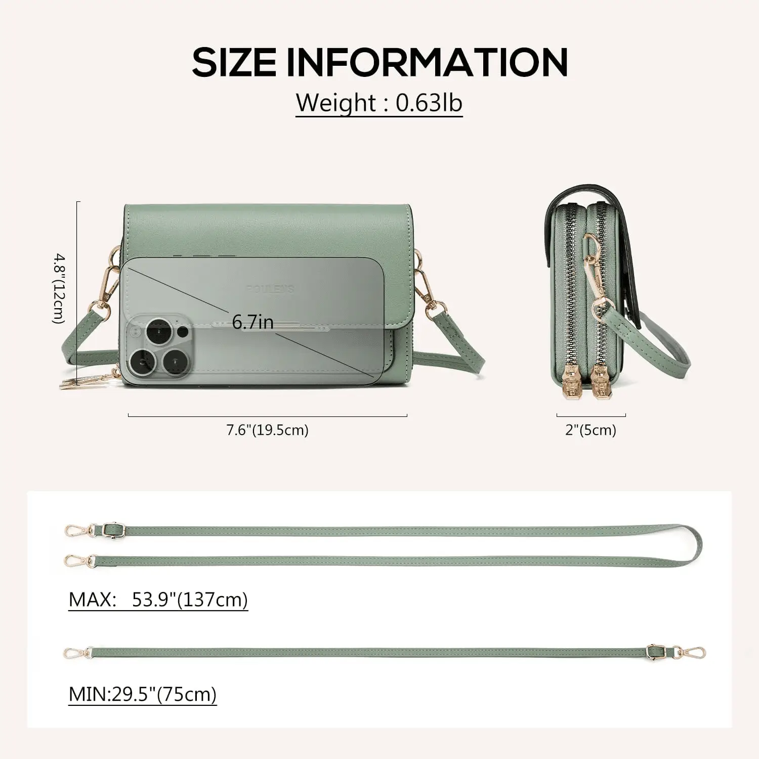 Small Crossbody Bag for Women,Cell Phone Purse Women'S Shoulder Handbags Wallet Purse with Credit Card Slots - Image 5